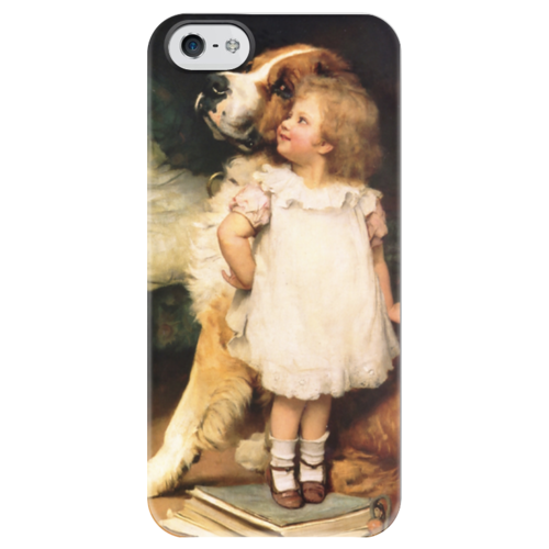 Заказать чехол для iPhone 5/5S в Москве. Чехол для iPhone 5 глянцевый, с полной запечаткой Картина Артура Элсли (1860-1952) от Apfelbaum - готовые дизайны и нанесение принтов.