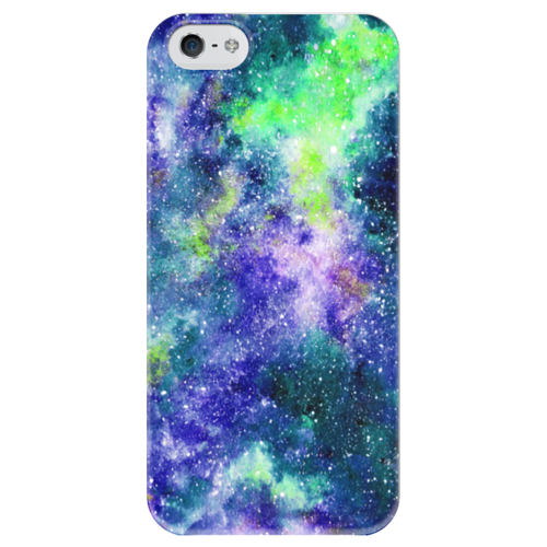 Заказать чехол для iPhone 5/5S в Москве. Чехол для iPhone 5 глянцевый, с полной запечаткой Космос от Henry Stark - готовые дизайны и нанесение принтов.