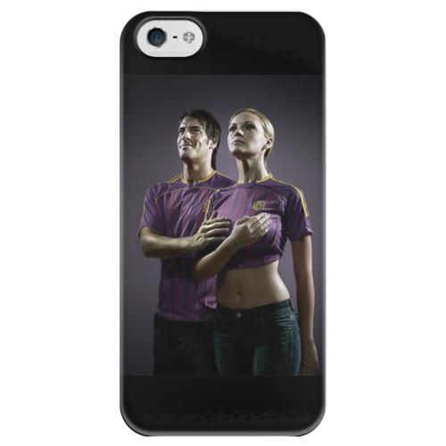 Заказать чехол для iPhone 5/5S в Москве. Чехол для iPhone 5 глянцевый, с полной запечаткой Гимн Физкультурников от Виктор Гришин - готовые дизайны и нанесение принтов.