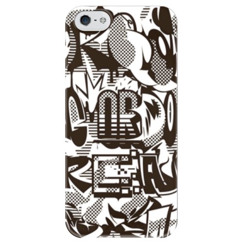 Заказать чехол для iPhone 5/5S в Москве. Чехол для iPhone 5 глянцевый, с полной запечаткой monochrome от Антон Антонов - готовые дизайны и нанесение принтов.