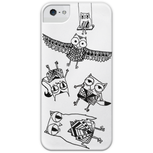Заказать чехол для iPhone 5/5S в Москве. Чехол для iPhone 5 глянцевый, с полной запечаткой Art Animals от polinariabar - готовые дизайны и нанесение принтов.