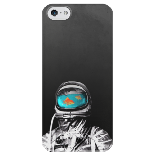 Заказать чехол для iPhone 5/5S в Москве. Чехол для iPhone 5 глянцевый, с полной запечаткой Космос как аквариум от vkonoplev - готовые дизайны и нанесение принтов.