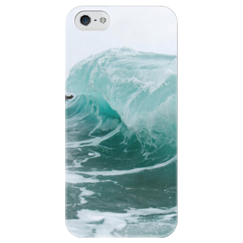 Заказать чехол для iPhone 5/5S в Москве. Чехол для iPhone 5 глянцевый, с полной запечаткой Волна от Татьяна - готовые дизайны и нанесение принтов.