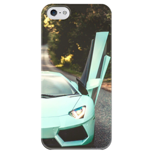 Заказать чехол для iPhone 5/5S в Москве. Чехол для iPhone 5 глянцевый, с полной запечаткой Lamborghini от Татьяна - готовые дизайны и нанесение принтов.