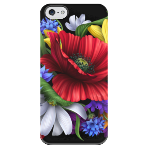 Заказать чехол для iPhone 5/5S в Москве. Чехол для iPhone 5 глянцевый, с полной запечаткой Композиция цветов от weeert - готовые дизайны и нанесение принтов.