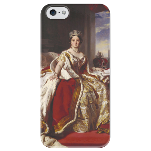 Заказать чехол для iPhone 5/5S в Москве. Чехол для iPhone 5 глянцевый, с полной запечаткой Виктория (королева Великобритании) от trend - готовые дизайны и нанесение принтов.