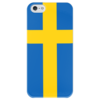 Заказать чехол для iPhone 5/5S в Москве. Чехол для iPhone 5 глянцевый, с полной запечаткой Флаг Швеции от sergey48 - готовые дизайны и нанесение принтов.