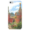 Заказать чехол для iPhone 5/5S в Москве. Чехол для iPhone 5 глянцевый, с полной запечаткой I Love MOSCOW ! от alexcheofficial - готовые дизайны и нанесение принтов.