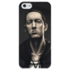 Заказать чехол для iPhone 5/5S в Москве. Чехол для iPhone 5 глянцевый, с полной запечаткой Eminem Art от Ksant DS - готовые дизайны и нанесение принтов.
