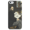 Заказать чехол для iPhone 5/5S в Москве. Чехол для iPhone 5 глянцевый, с полной запечаткой Портрет Эмиля Золя от trend - готовые дизайны и нанесение принтов.