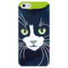 Заказать чехол для iPhone 5/5S в Москве. Чехол для iPhone 5 глянцевый, с полной запечаткой Чёрный кот от Виктор Гришин - готовые дизайны и нанесение принтов.