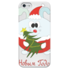 Заказать чехол для iPhone 5/5S в Москве. Чехол для iPhone 5 глянцевый, с полной запечаткой Новогодний заяц от AstArt - готовые дизайны и нанесение принтов.