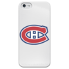 Заказать чехол для iPhone 5/5S в Москве. Чехол для iPhone 5 глянцевый, с полной запечаткой Montreal Canadiens от BURNSHIRTS - готовые дизайны и нанесение принтов.