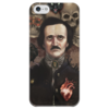 Заказать чехол для iPhone 5/5S в Москве. Чехол для iPhone 5 глянцевый, с полной запечаткой Эдгар По от Александр - готовые дизайны и нанесение принтов.