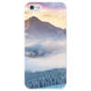 Заказать чехол для iPhone 5/5S в Москве. Чехол для iPhone 5 глянцевый, с полной запечаткой Горы на закате от Таня Чулюкина - готовые дизайны и нанесение принтов.