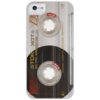 Заказать чехол для iPhone 5/5S в Москве. Чехол для iPhone 5 глянцевый, с полной запечаткой аудио-кассета ретро от skyme - готовые дизайны и нанесение принтов.