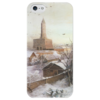 Заказать чехол для iPhone 5/5S в Москве. Чехол для iPhone 5 глянцевый, с полной запечаткой Сухарева башня от trend - готовые дизайны и нанесение принтов.