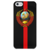 Заказать чехол для iPhone 5/5S в Москве. Чехол для iPhone 5 глянцевый, с полной запечаткой CCCP! от Арам Тахмазян - готовые дизайны и нанесение принтов.