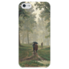 Заказать чехол для iPhone 5/5S в Москве. Чехол для iPhone 5 глянцевый, с полной запечаткой Дождь в дубовом лесу (Иван Шишкин) от trend - готовые дизайны и нанесение принтов.