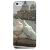 Заказать чехол для iPhone 5/5S в Москве. Чехол для iPhone 5 глянцевый, с полной запечаткой Голубки от Татьяна - готовые дизайны и нанесение принтов.