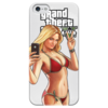 Заказать чехол для iPhone 5/5S в Москве. Чехол для iPhone 5 глянцевый, с полной запечаткой Grand Theft Auto 5 от BURNSHIRTS - готовые дизайны и нанесение принтов.