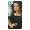 Заказать чехол для iPhone 5/5S в Москве. Чехол для iPhone 5 глянцевый, с полной запечаткой Портрет молодой женщины от trend - готовые дизайны и нанесение принтов.