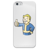 Заказать чехол для iPhone 5/5S в Москве. Чехол для iPhone 5 глянцевый, с полной запечаткой Fallout Case от BURNSHIRTS - готовые дизайны и нанесение принтов.