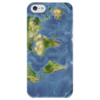 Заказать чехол для iPhone 5/5S в Москве. Чехол для iPhone 5 глянцевый, с полной запечаткой Карта мира от Елена Гришина - готовые дизайны и нанесение принтов.