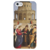Заказать чехол для iPhone 5/5S в Москве. Чехол для iPhone 5 глянцевый, с полной запечаткой Обручение Девы Марии (картина Рафаэля) от trend - готовые дизайны и нанесение принтов.