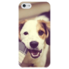 Заказать чехол для iPhone 5/5S в Москве. Чехол для iPhone 5 глянцевый, с полной запечаткой Собака от dein_engel - готовые дизайны и нанесение принтов.