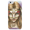 Заказать чехол для iPhone 5/5S в Москве. Чехол для iPhone 5 глянцевый, с полной запечаткой Девушка в маске от knesya - готовые дизайны и нанесение принтов.