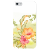 Заказать чехол для iPhone 5/5S в Москве. Чехол для iPhone 5 глянцевый, с полной запечаткой Тропические цветы, пальмы. от valezar - готовые дизайны и нанесение принтов.