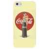 Заказать чехол для iPhone 5/5S в Москве. Чехол для iPhone 5 глянцевый, с полной запечаткой Coca-Cola от Виктор Гришин - готовые дизайны и нанесение принтов.