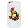 Заказать чехол для iPhone 5/5S в Москве. Чехол для iPhone 5 глянцевый, с полной запечаткой Ottawa Senators от dobryidesign - готовые дизайны и нанесение принтов.