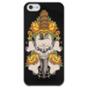 Заказать чехол для iPhone 5/5S в Москве. Чехол для iPhone 5 глянцевый, с полной запечаткой Череп от Media M  - готовые дизайны и нанесение принтов.