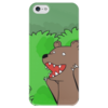 Заказать чехол для iPhone 5/5S в Москве. Чехол для iPhone 5 глянцевый, с полной запечаткой Медведь из кустов от PUGGYSHOP - готовые дизайны и нанесение принтов.