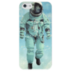 Заказать чехол для iPhone 5/5S в Москве. Чехол для iPhone 5 глянцевый, с полной запечаткой Космонавт от Дария Вовк - готовые дизайны и нанесение принтов.