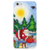 Заказать чехол для iPhone 5/5S в Москве. Чехол для iPhone 5 глянцевый, с полной запечаткой Lollypups #12 (Christmas)  от Nataly Boitchenko - готовые дизайны и нанесение принтов.