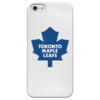 Заказать чехол для iPhone 5/5S в Москве. Чехол для iPhone 5 глянцевый, с полной запечаткой Toronto Maple Leafs от BURNSHIRTS - готовые дизайны и нанесение принтов.