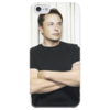 Заказать чехол для iPhone 5/5S в Москве. Чехол для iPhone 5 глянцевый, с полной запечаткой Илон Маск от The Spaceway  - готовые дизайны и нанесение принтов.