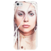 Заказать чехол для iPhone 5/5S в Москве. Чехол для iPhone 5 глянцевый, с полной запечаткой Lady Gaga от dein_engel - готовые дизайны и нанесение принтов.