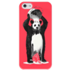 Заказать чехол для iPhone 5/5S в Москве. Чехол для iPhone 5 глянцевый, с полной запечаткой Панда в краске от Leichenwagen - готовые дизайны и нанесение принтов.