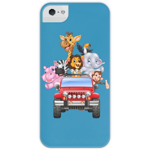 Заказать чехол для iPhone 5/5S в Москве. Чехол для iPhone 5 с подставкой, с полной запечаткой Сафари от Ирина - готовые дизайны и нанесение принтов.