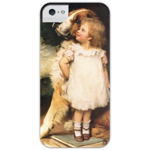 Заказать чехол для iPhone 5/5S в Москве. Чехол для iPhone 5 с подставкой, с полной запечаткой Картина Артура Элсли (1860-1952) от Apfelbaum - готовые дизайны и нанесение принтов.