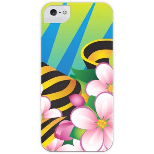 Заказать чехол для iPhone 5/5S в Москве. Чехол для iPhone 5 с подставкой, с полной запечаткой Победа от Ирина - готовые дизайны и нанесение принтов.