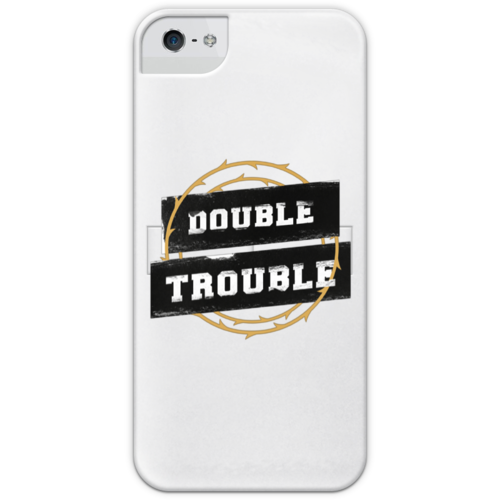 Заказать чехол для iPhone 5/5S в Москве. Чехол для iPhone 5 с подставкой, с полной запечаткой Double Trouble от go59 - готовые дизайны и нанесение принтов.