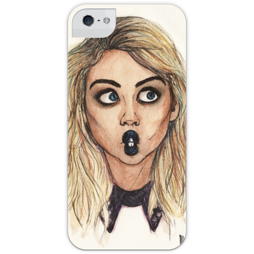 Заказать чехол для iPhone 5/5S в Москве. Чехол для iPhone 5 с подставкой, с полной запечаткой Пухлые губы от Татьяна - готовые дизайны и нанесение принтов.