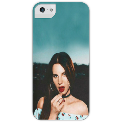 Заказать чехол для iPhone 5/5S в Москве. Чехол для iPhone 5 с подставкой, с полной запечаткой Lana Del Rey от flipside - готовые дизайны и нанесение принтов.