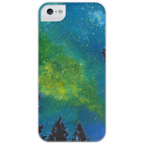 Заказать чехол для iPhone 5/5S в Москве. Чехол для iPhone 5 с подставкой, с полной запечаткой Звездная ночь от sharokma - готовые дизайны и нанесение принтов.