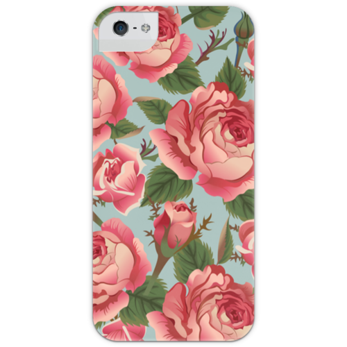 Заказать чехол для iPhone 5/5S в Москве. Чехол для iPhone 5 с подставкой, с полной запечаткой Розалия от Ирина - готовые дизайны и нанесение принтов.